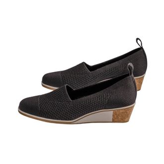 Vaneli Womens Galen Wedges In Black Stretch Knit