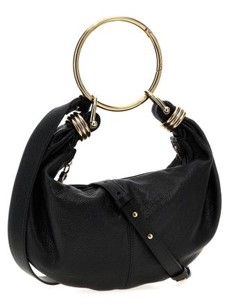 Chlo&eacute; Womens Hobo Black Calfskin Leather
