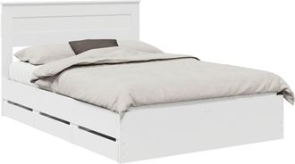 vidaXL Estructura De Cama Con Caj&oacute;n 160 X 200 Cm Madera Ingenieril Vidaxl