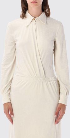 Alberta Ferretti Top a camicia slim fit con colletto classico e maniche lunghe