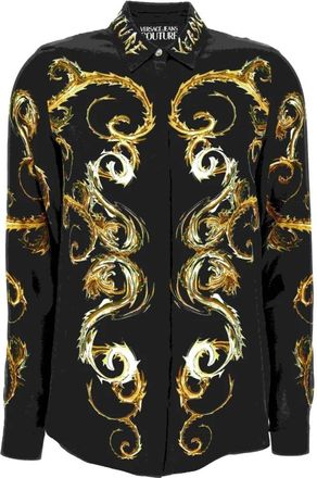 Versace Jeans Couture Overhemden - Dames - Overhemden - Zwart - M - Overhemden