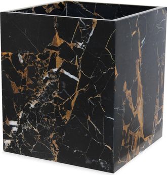 Kassatex Athenas Marble Waste Basket in Black/Gold at Nordstrom Rack