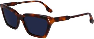 Victoria Beckham Brown Acetate Womens Sunglasses