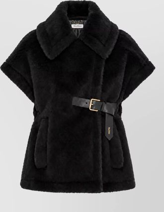 Max Mara silk blend cape