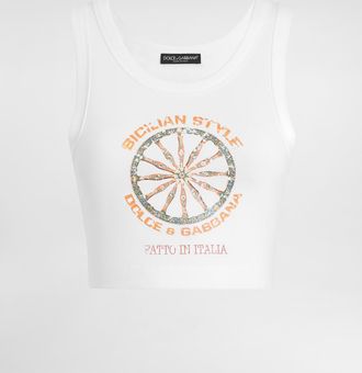 Dolce & Gabbana Jersey Top - Woman Shirts And Tops White 40
