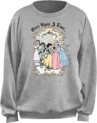 Disney Juniors Disney Once Upon A Time Classic Group Sweatshirt in Heather Gray at Nordstrom, Size X-Small