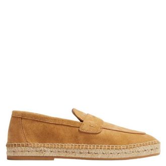 Ferragamo Desco Logo Embossed Suede Espadrilles, Size 9