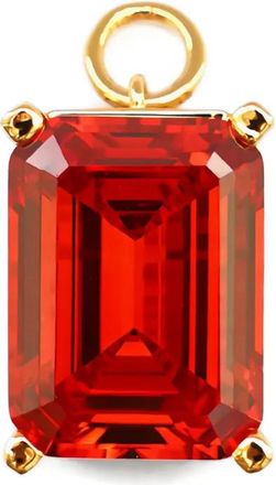 Izabel Display Oorbellen verfraaid met steen hanger - Goud