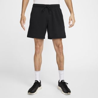 Nike Mens Primary Fleece 7 Dri-FIT Unlined Performance Shorts in Black | FZ0961-010