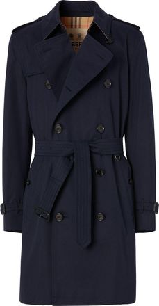 Burberry Kensington Heritage trench coat - men - Cotton - 44 - Blue
