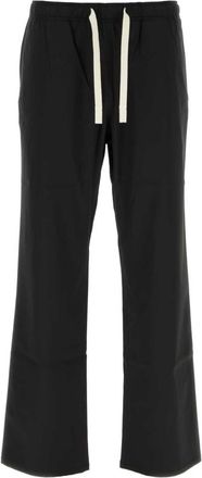 Palm Angels Black Wool trousers