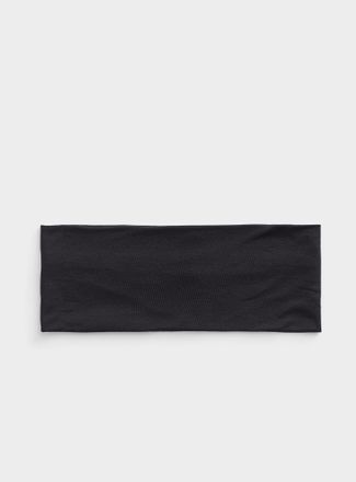 Simons Womens Wide solid jersey headband