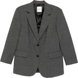 Sandro Blazer due bottoni in lana - Grigio