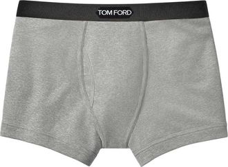 Tom Ford Ondergoed, Heren, Grijs, S, Katoen, Logo Taille Boxer Briefs
