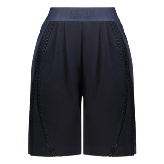 Alberta Ferretti Shorts with Logo - female - Alberta Ferretti - Training Shorts - Blue - XL - Sport
