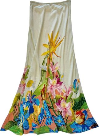 Bl^nk London Womens Terza Printed Skirt In Coral/multi