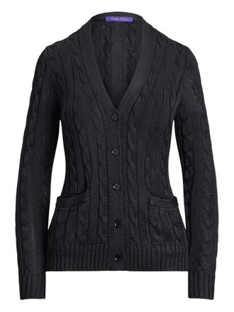 Ralph Lauren Collection cable-knit cardigan - Black
