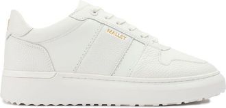 Mallet Footwear Mens Hoxton Trainers - White Leather - Size UK 10