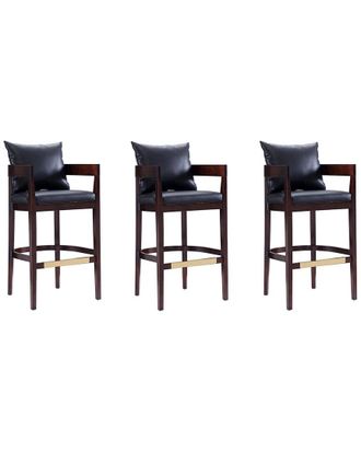 Manhattan Comfort Set Of 3 Ritz Bar Stools