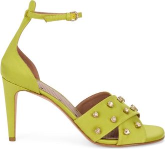 Red Valentino Sandaal met hoge hak - Dames - Sandalen met hakken - Geel - 38 EU - Schoenen