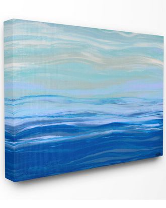 Stupell Industries Acrylic Resin Morning Ocean Gentle Abstract By Barbara Bilotta Canvas Art