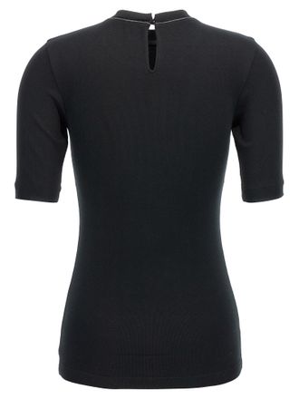 Brunello Cucinelli Womens Black Cotton T-Shirt