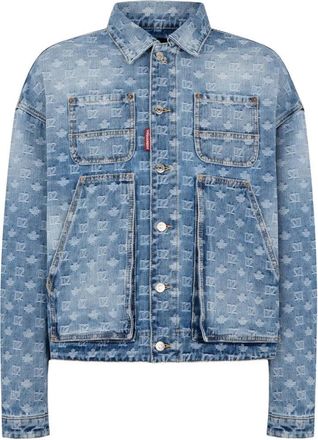 Dsquared2 DENIM UTILITY JACKET Size: 50, colour: BLUE