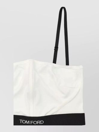 Tom Ford logo stretch bra top adjustable straps