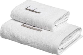 Biancoperla MONOGRAM Face Towel Set + Guest, F