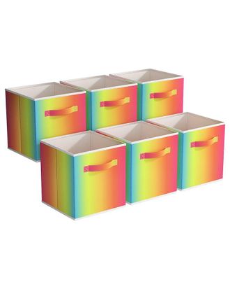 Sorbus 11In Fabric Storage Cubes - Pack Of 6