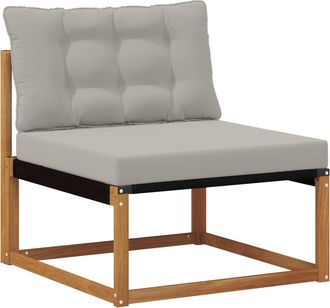 vidaXL Sof&aacute; Intermedio De Exterior Madera De Acacia S&oacute;lida Natural Vidaxl