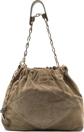 BA&SH Calf Suede Chain Shoulder Bag