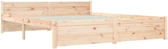 vidaXL Bed Frame without Mattress Solid Wood 150x200 cm King Size King Size Vidaxl