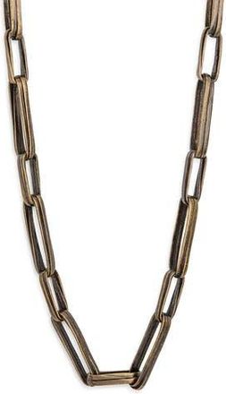 Karine Sultan Long Geometric Frame Necklace in Brass at Nordstrom Rack
