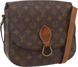 Louis Vuitton Pre-owned Cross Body Bags, female, Brown, Size: ONE SIZE Pre-owned Vintage Canvas Cross Body Bag