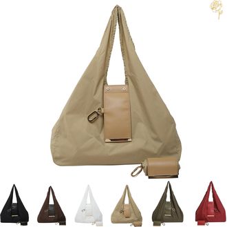 Generic The Compact, Multi-Functional Key Tote That Fits in Your Pocket, Compact Pocket-Fit Tote Bag, Large Capacity Shopping Bag (Khaki)