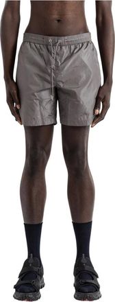 Moncler Casual Shorts, male, Gray, Size: XL Nylon Swim Shorts
