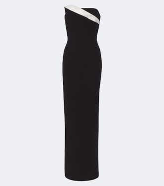 Roland Mouret Draped bustier gown
