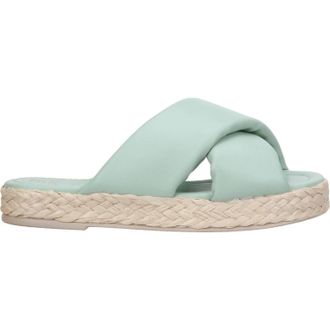 Offline Shoes Womens Janelle Espadrille Flatform In Mint