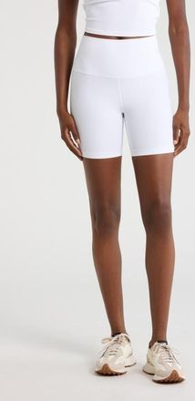 Lord & Taylor Ribbed Shorts in Brilliant White at Nordstrom, Size X-Large