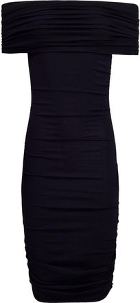 Khaite The Aerica drapped dress - women - Viscose/Polyester/Polyamide - S - Black