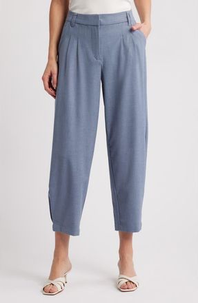 Wit & Wisdom AbSolution Skyrise Pleated Barrel Pants in Infinity Blue at Nordstrom, Size 8