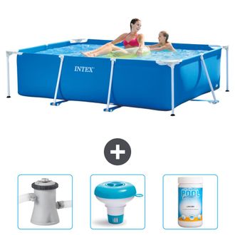 Intex Piscina Con Estructura Rectangular - 220x150x60 Cm - 6-piezas Scb77