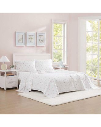 Poppy & Fritz 200 Thread Count Sweet Heart Cotton Percale Sheet Set