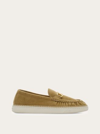 Ferragamo Women Gancini ornament loafer Beige Size 2.5