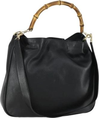 Gucci Pre-owned Leren Handtas - Dames - Vintage Handtas - Zwart - ONE Size - Leer - Vintage