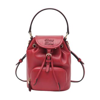 Miu Miu Backpacks, female, Red, Size: ONE SIZE Secchiello