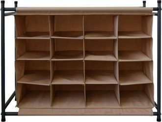 Mobili Rebecca Mobili Rebecca - Rebecca Mobili Zapatero Para 16 Pares Beige Resistente Duraduro Para Almacenamiento Dormitorio