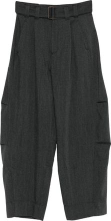 SOEUR Pantaloni Gao con pieghe - Grigio