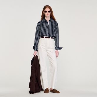 Sandro Striped cotton shirt